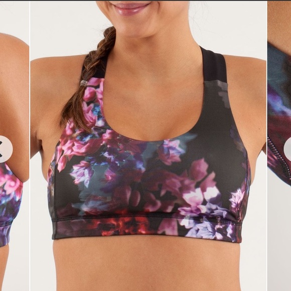 lululemon floral sports bra